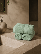 The Aura Hand Towel (Set of 4): Matcha Veil