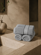 The Aura Hand Towel (Set of 4): Stone Cloud