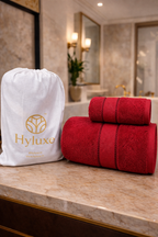 The Aura Ritual Set (Bath + Hand Towel) - Ruby Trace