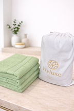 The Aura Hand Towel (Set of 4): Matcha Veil