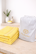 The Aura Hand Towel (Set of 4): Solar Tide