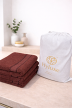The Aura Hand Towel (Set of 4):  Mocha Dust