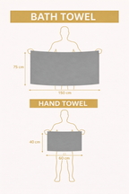 The Aura Ritual Set (Bath + Hand Towel) - Aqua Mist