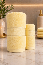 The Aura Ritual Set (Bath + Hand Towel) - Solar Tide