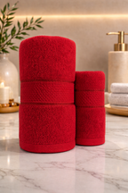 The Aura Ritual Set (Bath + Hand Towel) - Ruby Trace