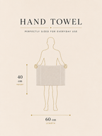 The Aura Hand Towel (Set of 4): Sand Dune