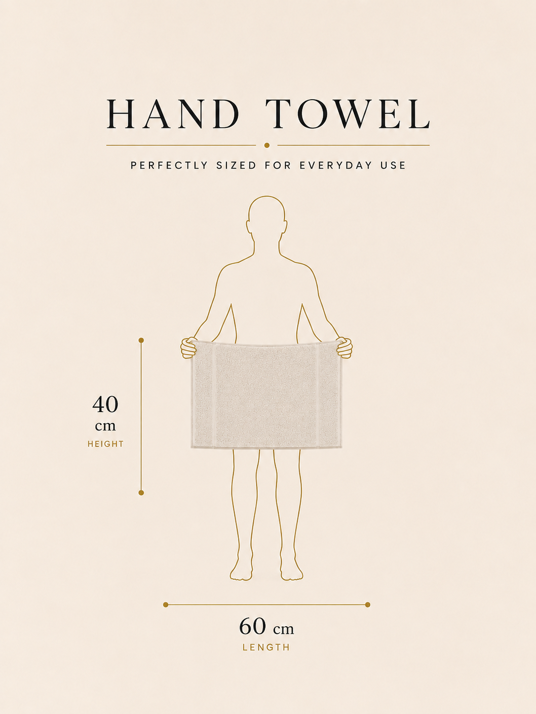 The Aura Hand Towel (Set of 4): Stone Cloud