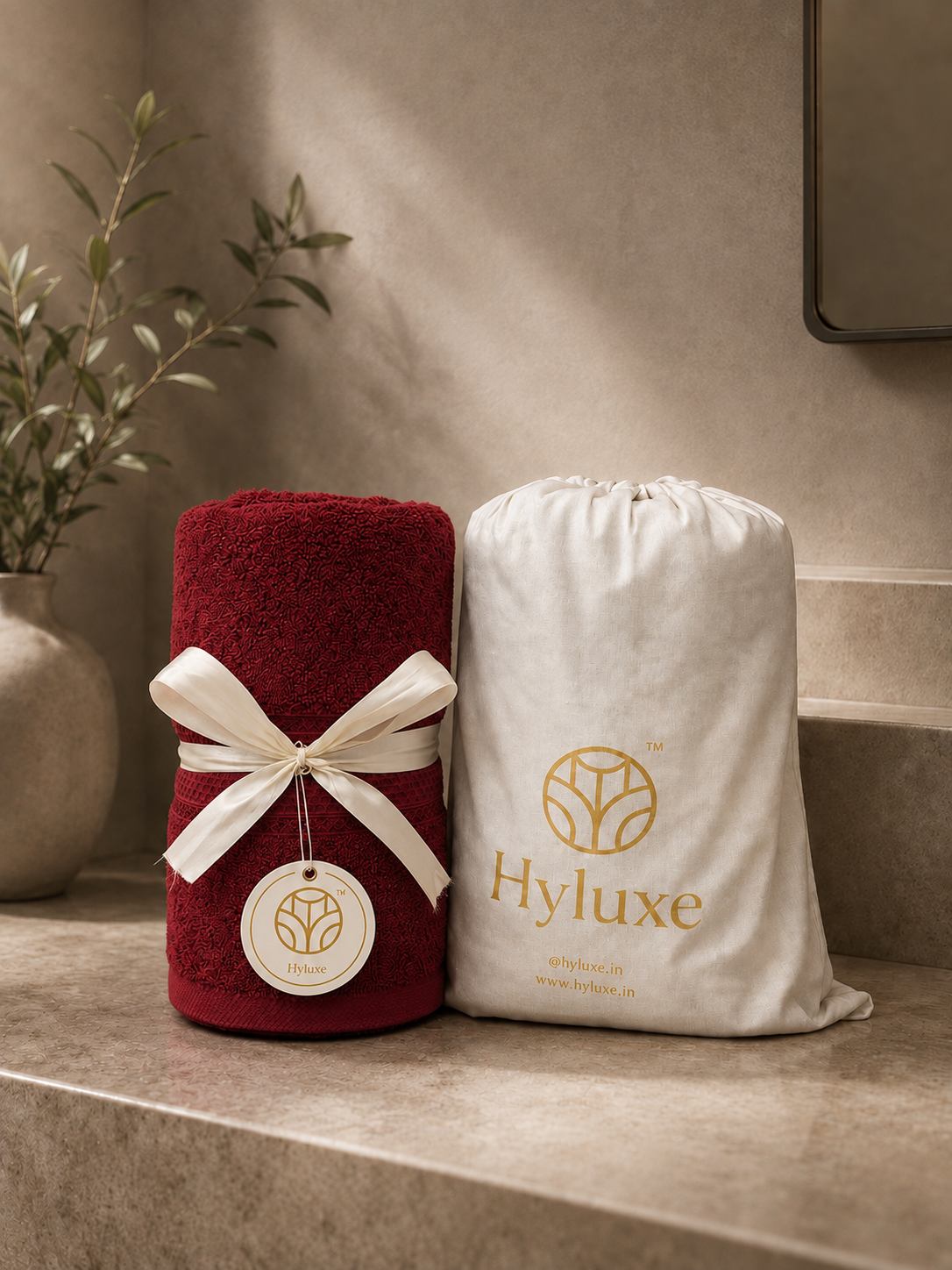 The Aura Towel: Crimson Depth