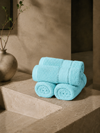 The Aura Hand Towel (Set of 4): Aqua Mist
