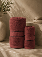 The Aura Ritual Set (Bath + Hand Towel) - Mocha Dust