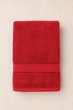 Aura: Luxury Bath Towel - Ruby Dusk