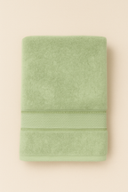 Aura Duos: Pack of 2 Luxury Bath Towels - Crimson Depth & Matcha Veil