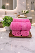 The Aura Hand Towel (Set of 4): Petal Haze