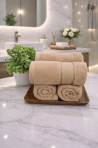 The Aura Hand Towel (Set of 4): Sand Dune