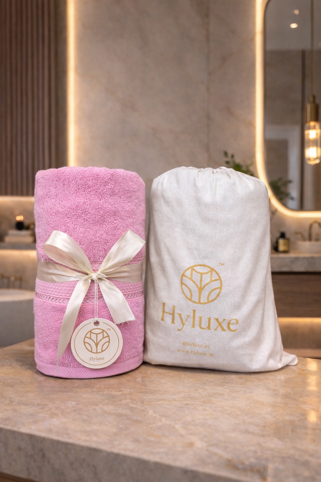 The Aura Towel: Soft Blush